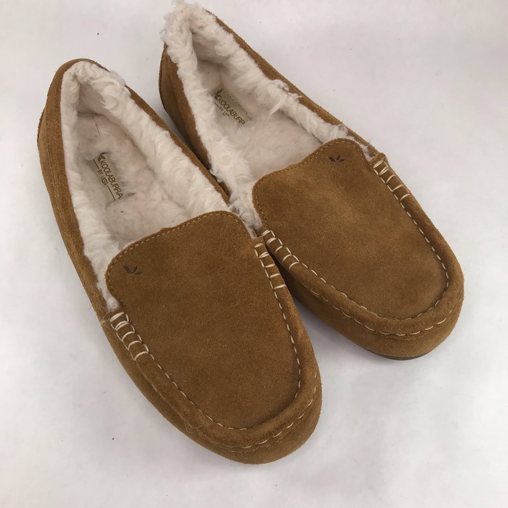 Koolaburra by UGG Lezly Women’s 10 Chestnut Suede Moccasin Slippers